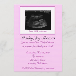 Invitation Notre petite princesse, Hai…