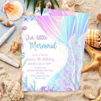 Invitation Notre petite sirène fête de la sirène du 4e annive