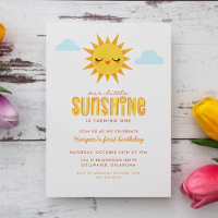 Notre petite Sunshine Fête d'anniversaire pour enf