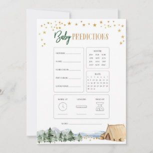 Invitation Notre plus grande aventure Baby Shower Prédiction