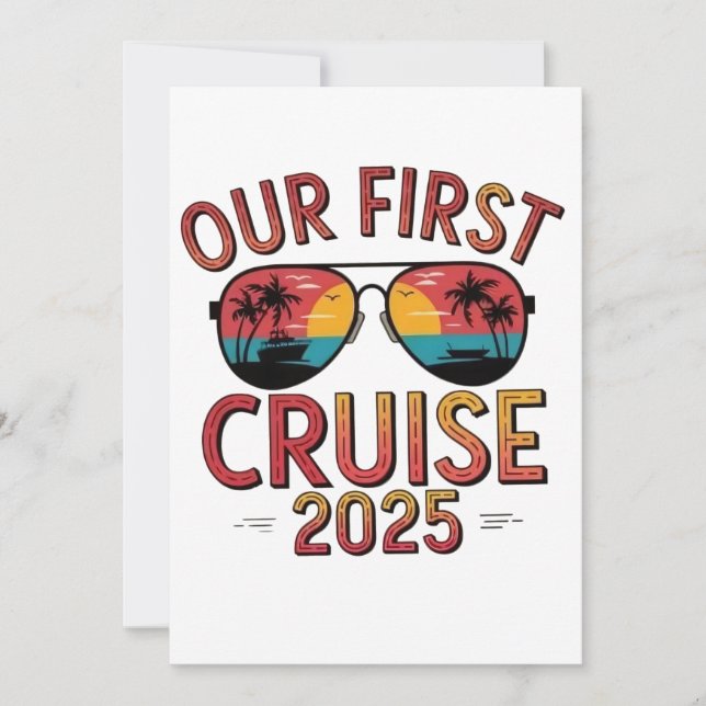 Invitation Notre première croisière 2025 - Correspondance de  (Devant)