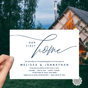 Invitation Notre Première Maison, Cosy Jovely Fête de Réchauf