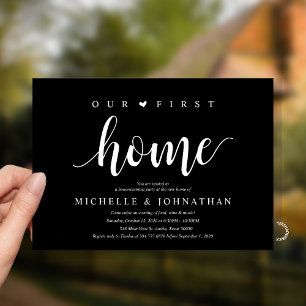Invitation Notre première maison Fête de pendaison de crémail