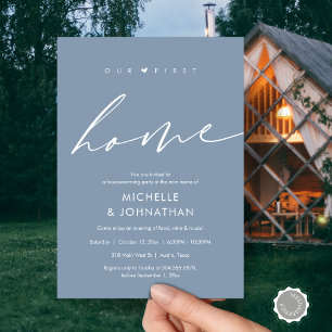 Invitation Notre première maison, fête du réchauffement clima