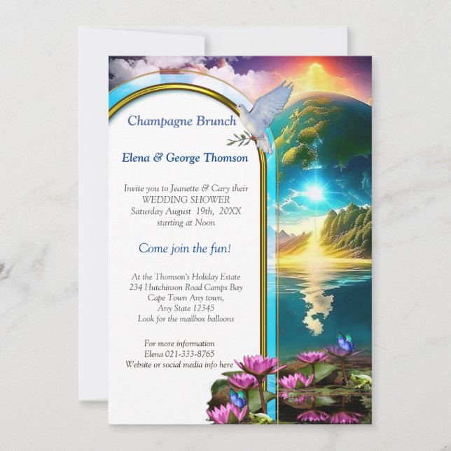 Invitation Notre soleil est une étoile et un foie (Devant)