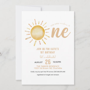 Invitation Notre soleil tourne à un anniversaire