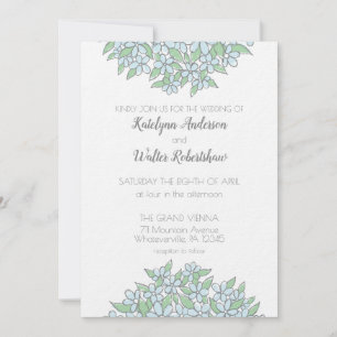 Invitation N'Oubliez Pas Le Bouquet Mariage Printemps