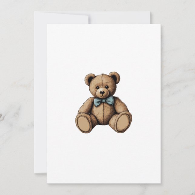 Invitation nounours (Devant)