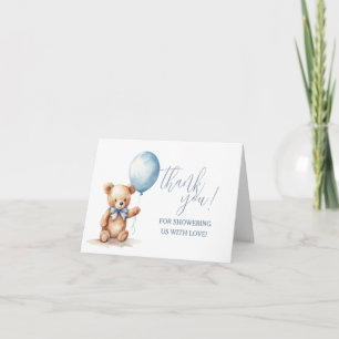 Invitation Nounours en Teddy Bear avec ballon