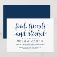 Nourriture, amis et alcool, Fête des mariées moder