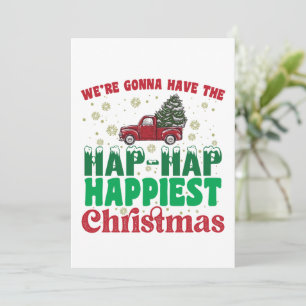 Invitation Nous allons avoir le plus heureux Noël