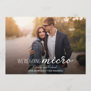 Invitation Nous allons micro-réduire l'annonce de mariage