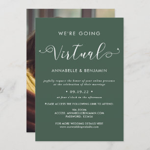 Invitation Nous Allons Prendre Une Photo Mariage Virtuelle