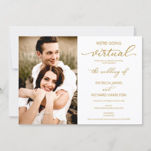 Invitation Nous allons vers le Mariage social virtuel photo