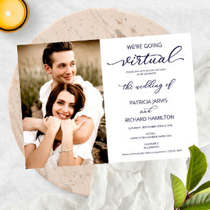 Invitation Nous allons vers le Mariage social virtuel photo