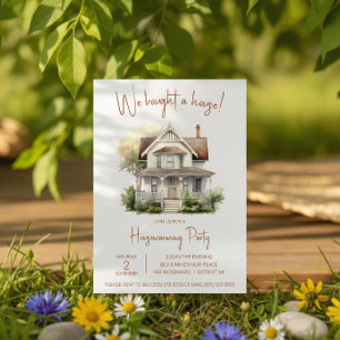 Invitation Nous avons acheté une maison ! Jolie aquarelle pou