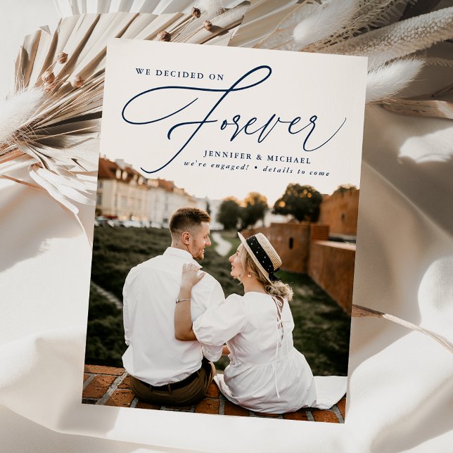 Invitation Nous Avons Décidé Sur Forever Fiançailles Faire-pa (Créateur téléchargé)