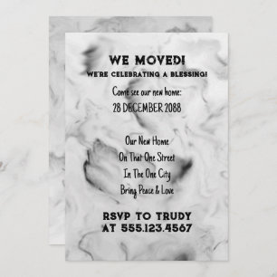 Invitation Nous avons déménagé à la maison Bénédiction d'une 