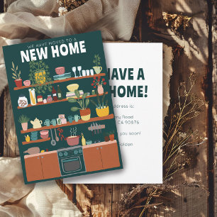 Invitation Nous Avons Déplacé Adresse Changer Cute Kitchen Ar