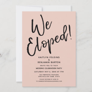 Invitation Nous Avons Échappé ! Fête du Mariage décontracté B