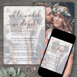 Invitation Nous Avons Elopé 2 Photo Overlay Mariage Réception<br><div class="desc">Famille Invitation et amis à une soirée post-elopement simple et élégante avec cette élégante et moderne "we eloped" 2 photo texte invitation superposition. Tout libellé est simple à personnaliser pour n'importe quelle célébration de réception seulement, y compris la fête du 1er anniversaire, la cérémonie de renouvellement des voeux, le mariage...</div>