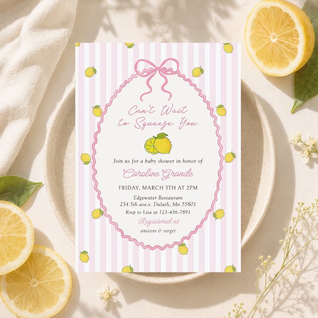 Invitation Nous avons hâte de vous presser Baby Shower au cit (Créateur téléchargé)