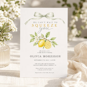 Invitation Nous avons hâte de vous presser Baby Shower au Cit