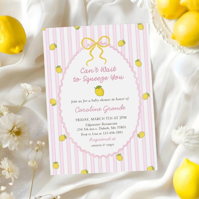 Invitation Nous avons hâte de vous presser Baby Shower au cit (Créateur téléchargé)