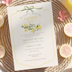 Invitation Nous avons hâte de vous presser Bébé Shower Neutre