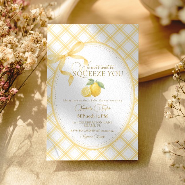 Invitation Nous avons hâte de vous serrer Baby Shower Neutre (Créateur téléchargé)
