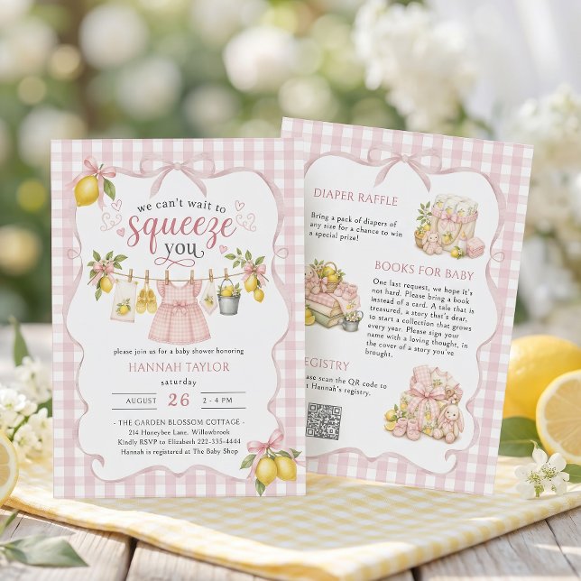 Invitation Nous avons hâte de vous serrer dans nos bras Bébé  (Créateur téléchargé)
