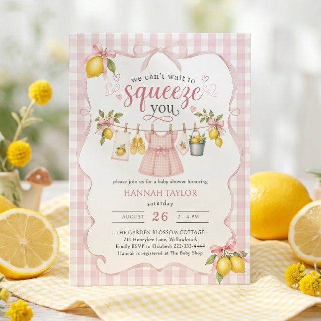 Invitation Nous avons hâte de vous serrer dans nos bras Bébé  (Créateur téléchargé)