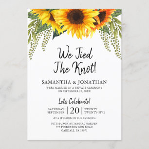 Invitation Nous Avons Lié La Célébration Du Mariage Des Fleur