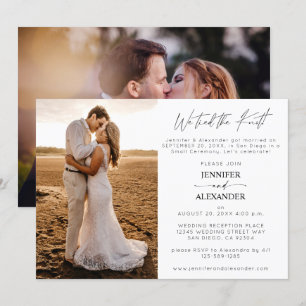 Invitation Nous avons noué le nœud 2 Réception de mariage ph