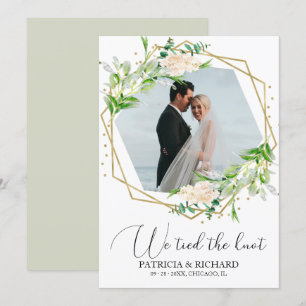 Invitation Nous avons noué le nœud Annonce de fuite de verdur