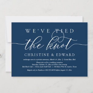 Invitation Nous avons noué le nœud, Mariage en fuite, Inv Nav