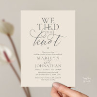 Nous avons noué le nœud, Réception de mariage mode