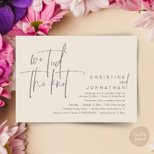 Invitation Nous avons uni nos destins, Réception de mariage m