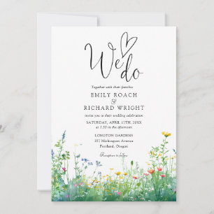 Invitation Nous faisons des fleurs sauvages Fleur floral Tout