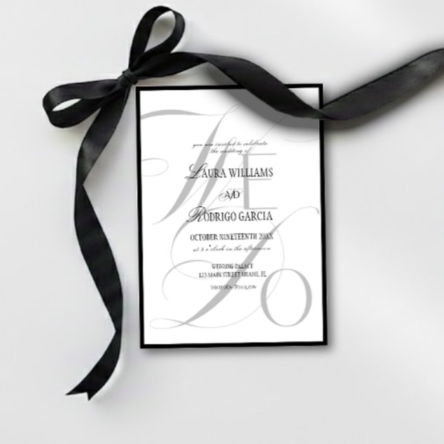 Invitation Nous faisons des mariages élégants à l'ancienne (Créateur téléchargé)