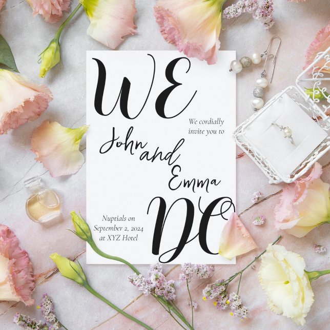 INVITATION NOUS FAISONS DU MARIAGE (Créateur téléchargé)