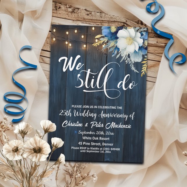 Invitation Nous Faisons Encore 25ème Anniversaire Mariage Lum (Créateur téléchargé)