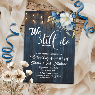 Invitation Nous Faisons Encore 75ème Anniversaire Mariage Lum