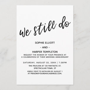Invitation Nous faisons encore de la simple écriture manuscri