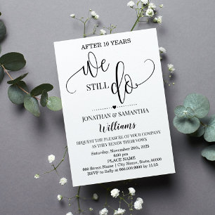 Invitation Nous faisons encore des noces de mariage minimalis