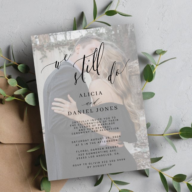 Invitation Nous faisons encore voeu renouvellement élégant ph (Créateur téléchargé)