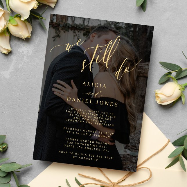 Invitation Nous faisons encore voeu renouvellement élégant ph (Créateur téléchargé)