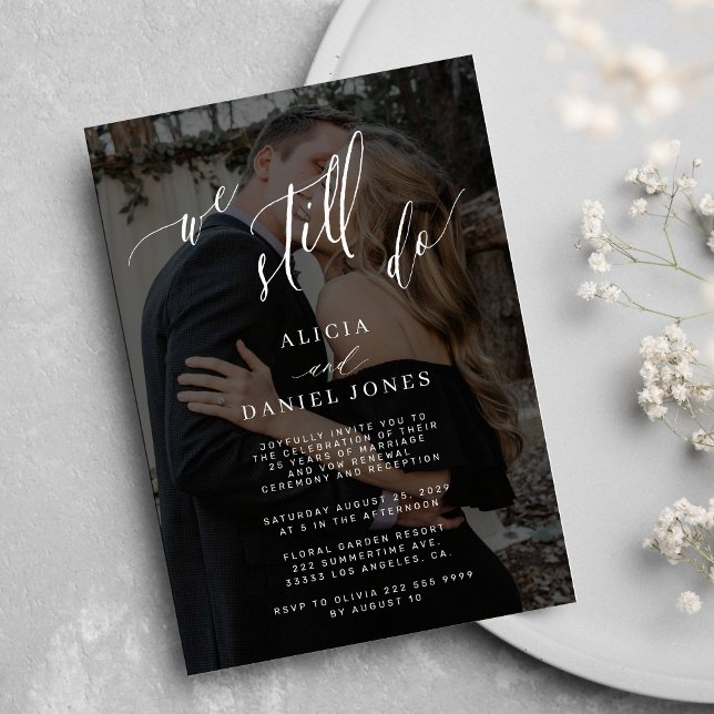 Invitation Nous faisons encore voeu renouvellement élégant ph (Créateur téléchargé)