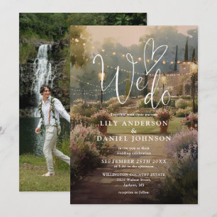 Invitation Nous faisons l'aquarelle de jardin de campagne Pho