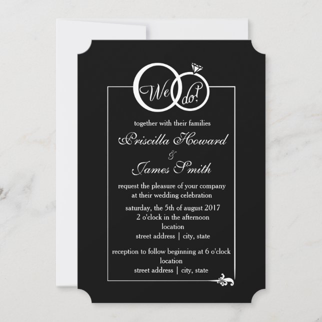 Invitation Nous faisons Mariage (Devant)